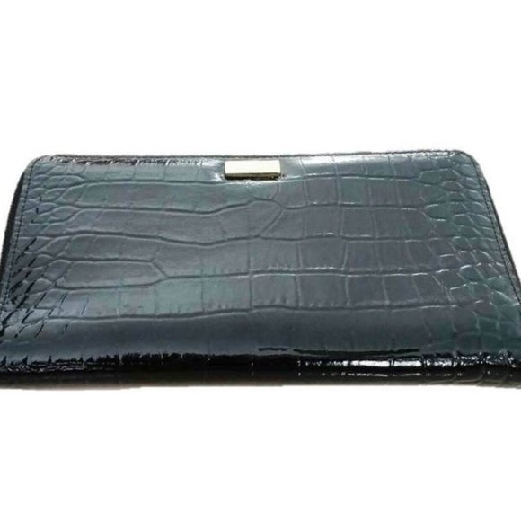 KATE SPADE Parliament  SQUARE Exotic Black Wallet - Picture 2 of 3